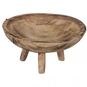 Centro de Mesa Beige de Madera 32 x 32 x 16 cm