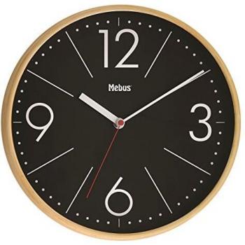 Mebus 52735 Círculo Negro - Reloj de Pared