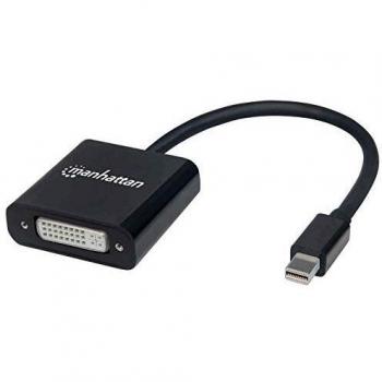 Adaptador Activo Mini DisplayPort a DVI-I Dual-Link 4K 15cm Negro