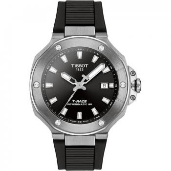 Tissot T-Race Powermatic 80 Automatic Men's Watch - Black, 41mm, 10ATM