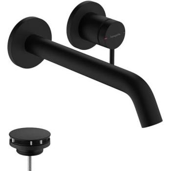 Grifo monomando empotrado para lavabo Hansgrohe Tecturis S, 22,5 cm, mattschwarz