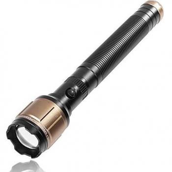 Duronic RFL903D - Linterna recargable de alta potencia 180Lumenes - Alcanza los 1200 metros - Haz de luz ajustable