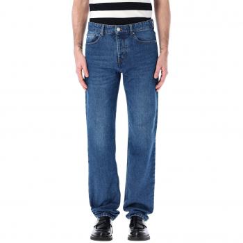 AMI Paris Men's Straight-Fit Blue Jeans - Size 34