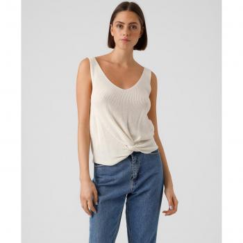 Top de mujer de punto fino con bajo entrelazado Vero Moda
