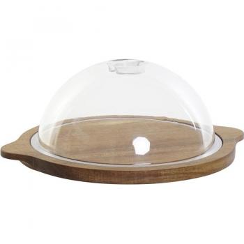 Tabla de cortar de bambú con PVC (29 x 25 x 10 cm)