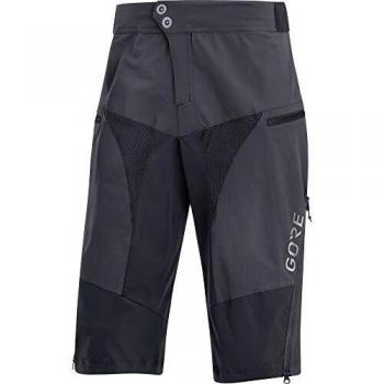 GORE WEAR C5 All Mountain Pantalón Corto, Hombre, Gris Tierra/Negro, L