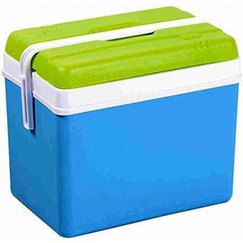 Nevera EDA de plástico, 35 litros, conservación en frío 10 horas, color azul turquesa y verde anis