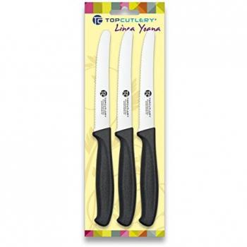 Blister de 3 cuchillos de mesa 17332 Top Cutlery, línea Yoana, 17368