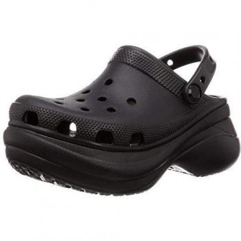 Crocs Bae Black Platform Clogs - Women's Size 6