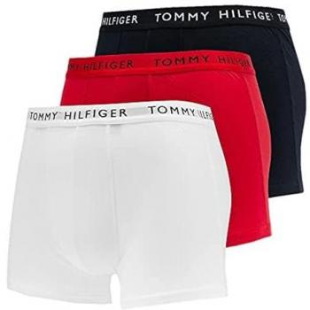 Tommy Hilfiger Men's 3-Pack Trunks - White/Desert Sky/Primary Red - Male - Size: XXL
