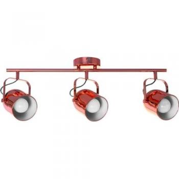 Lámpara de Techo Inga Epikasa, Metal Cobre y Blanco, 12x64x23 cm