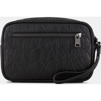 Armani Exchange - Neceser Tejido Recubierto Negro