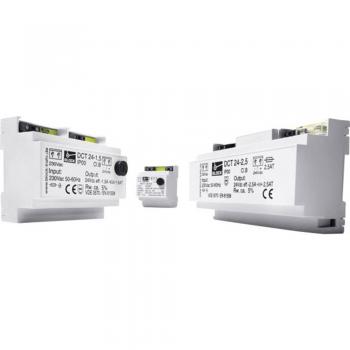 Fuente de alimentación no regulada DCT 24V DC 0.5A 12W con 1 salida para carril DIN
