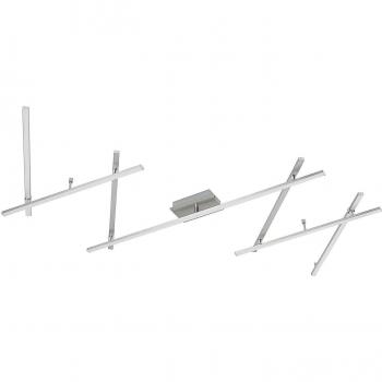 Plafón LED Lindby Kerem - Lámpara de techo moderna en gris, fabricada en metal, para salón y comedor, con 1 llama