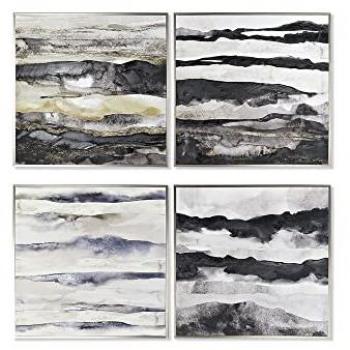 Cuadro DKD Home Decor Abstracto Moderno 79 x 2,5 x 79 cm (4 Piezas) Estándar