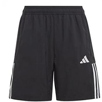 Adidas Pantalones Cortos Tiro 23 Competition Downtime, cortos de tenis y pádel, modelo HI4716, color negro, para niños de 7-8 años
