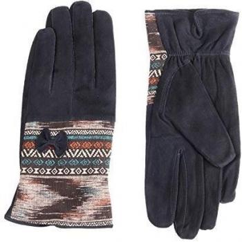 La Modeuse-Guantes ante el tacto de maquillaje azul ocuro large