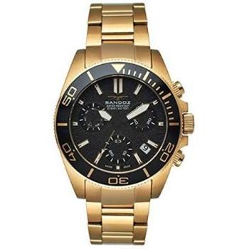Reloj Sandoz Crono Diver Dorado Hombre 81447-97