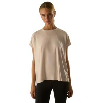 Camiseta Deportiva Ysabel Mora con Detalles de Tul en la Espalda Beige