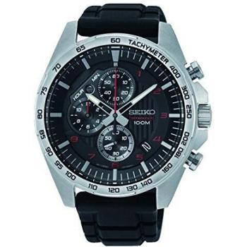 Seiko Reloj Cronógrafo para Hombre de Cuarzo con Correa en Silicona SSB325P1