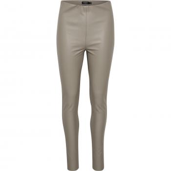 Soaked in Luxury Kaylee PU Women's Gray Leggings Size L