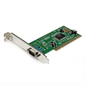 StarTech.com 1 Puerto PCI RS232 Tarjeta Adaptadora Serial con UART 16550 - Adaptador de Serie (PCI, RS-232, Macho, CE, FCC, RoSH, Verde)
