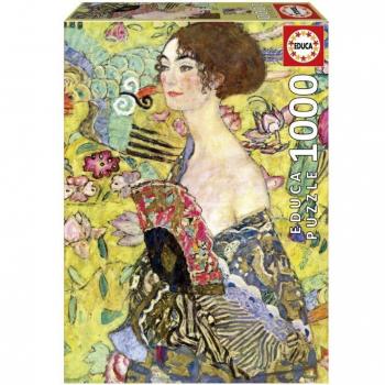 Puzzle 1000 Piezas Dama Con Abanico de Gustav Klimt