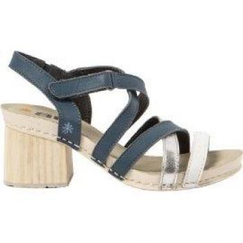 Sandalias de Piel para Mujer Art I Wish Marino con Tacón de 6,5 cm y Velcro - Casual 2024
