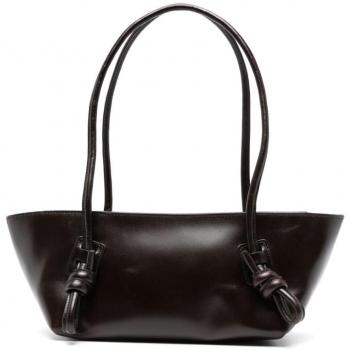 Hereu Women's Fleca Leather Shoulder Bag in Brown | Size UNI | FLECWBS23DARKBROWN
