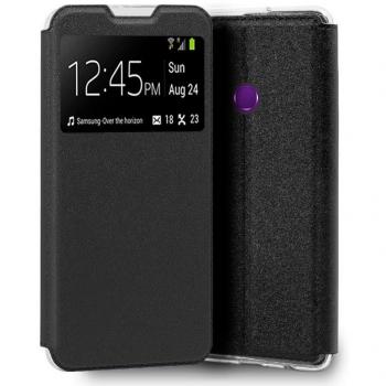 Funda Flip Cover Huawei Y6p Liso Negro