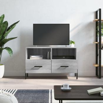 Mueble para TV de madera multicapa gris Sonoma 80x36x50 cm