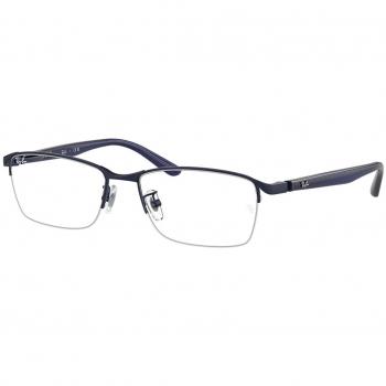 Ray-Ban Gafas Graduadas RX 6501D Asian Fit 3076 para Hombre Azules con lentes recetados de 55 mm