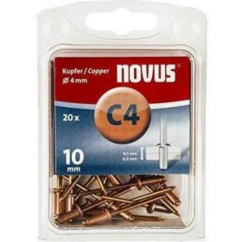 Novus 045-0039 Remache ciego A 4 X 10 Cu 20 St