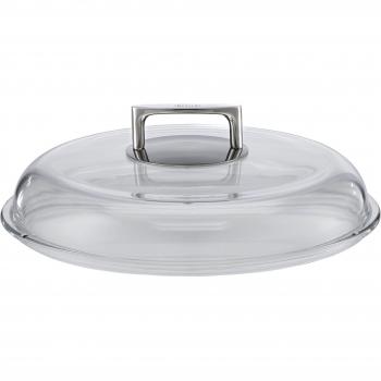 Silence® Borosilicate Glass Lid 28 cm with Stainless Steel Handle, Dishwasher Safe, Heat Resistant up to 260°C