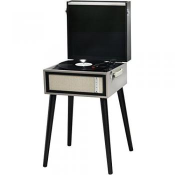 Denver VPL-150BT - Tocadiscos con Bluetooth, Diseño Maleta, Beige/Negro
