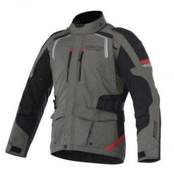 Alpinestars – Motocicleta Chaquetas Andes V2 DRYSTAR Grã ¼ N Militaire Negro Rojo – S