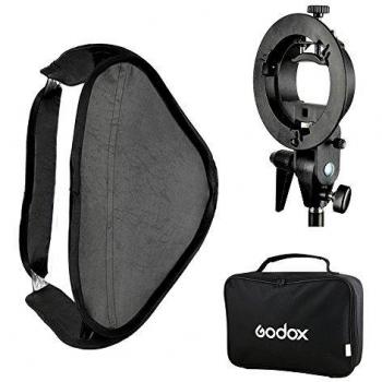 Kit Godox Softbox 60x60cm con Soporte S para Flash Speedlite y Funda de Transporte