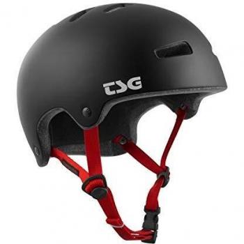 TSG Superlight Solid Color Casco, Unisex Adulto, Negro Satinado, Small/Medium