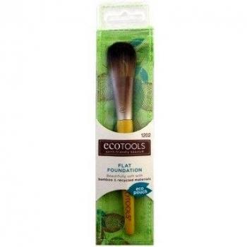 EcoTools Classic Foundation Brush - Vegan & Cruelty-Free, Flat Synthetic Bristles for Liquid & Cream Foundation