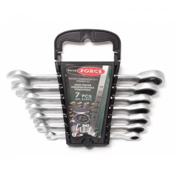 Juego de llaves combinadas con carraca Rockforce 7 piezas