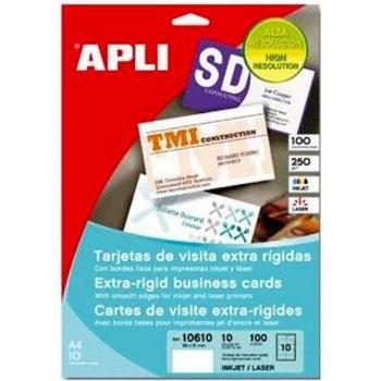 Apli 11902 Blister Imprimir Tarjetas Visita Rigida, 50H