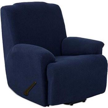Tianshu funda de sillon relax tejido jacquard de poliester y elastano fundas de sofa suaves duraderaszsillon relaxzazul oscuro z