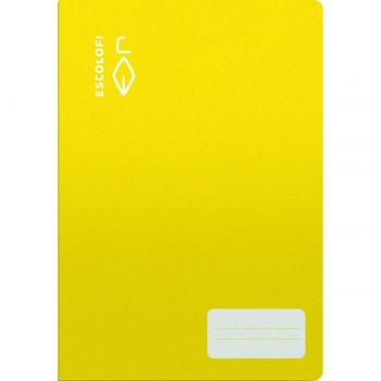 Libreta grapada Escolofi Cuarto 32 hojas 70 gramos Cuadrícula 6x6 Tapa Blanda amarillo