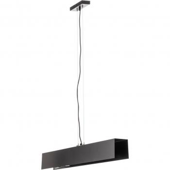 Lámpara colgante Gentor 4 de EMIBIG LIGHTING, longitud 96 cm, color negro, con soporte para 4 bombillas E27