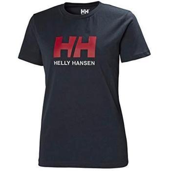 Helly Hansen HH Logo Camiseta Manga Corto, Mujer, Navy, XL