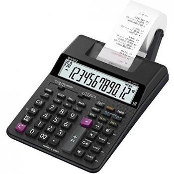 Casio HR-150RCE-WA-EC Printing Desktop Calculator, Black