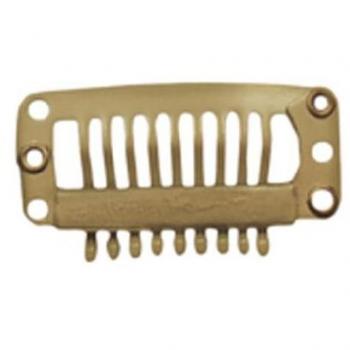 Eurostil Clip Peineta Rubia 3,2 cm Ref. 2924/66 - Bolsa de 50 Clips para Extensiones Rubio, entrega en 24 horas, impuestos incluidos, stock disponible en almacén, tarifa profesional