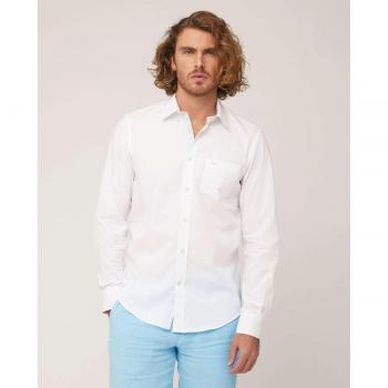 Harmont & Blaine Slim Fit White Cotton Men's Shirt