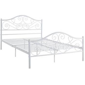Cama Matrimonial Leyna 160x200cm Metal Blanco