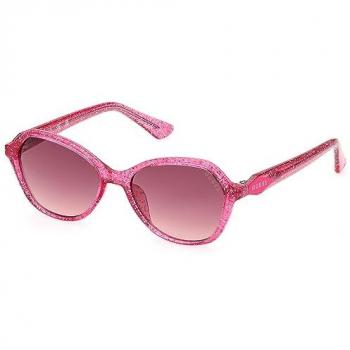 Guess Junior Sunglasses in Pink/Brown with Pink Shaded, Unisex, Size: 48 MM